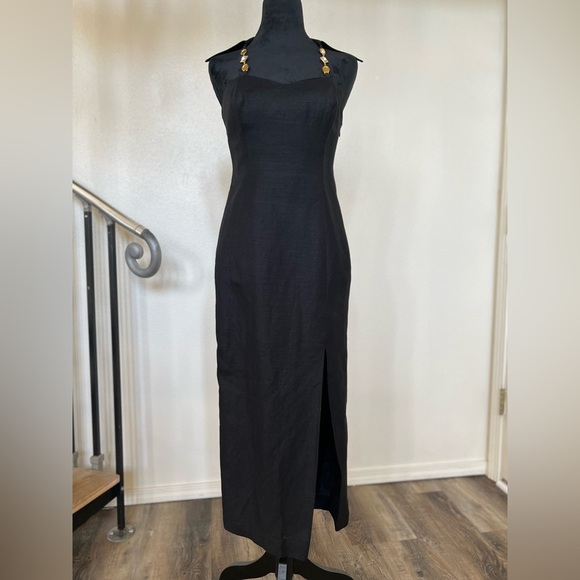 Vintage Side Slit Cache Dress - Picture 1 of 11